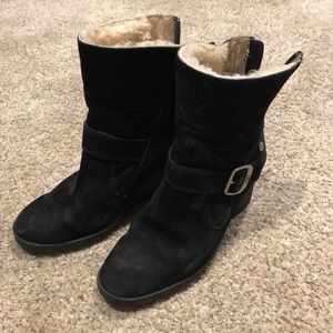 Black Ugg Wedge Booties